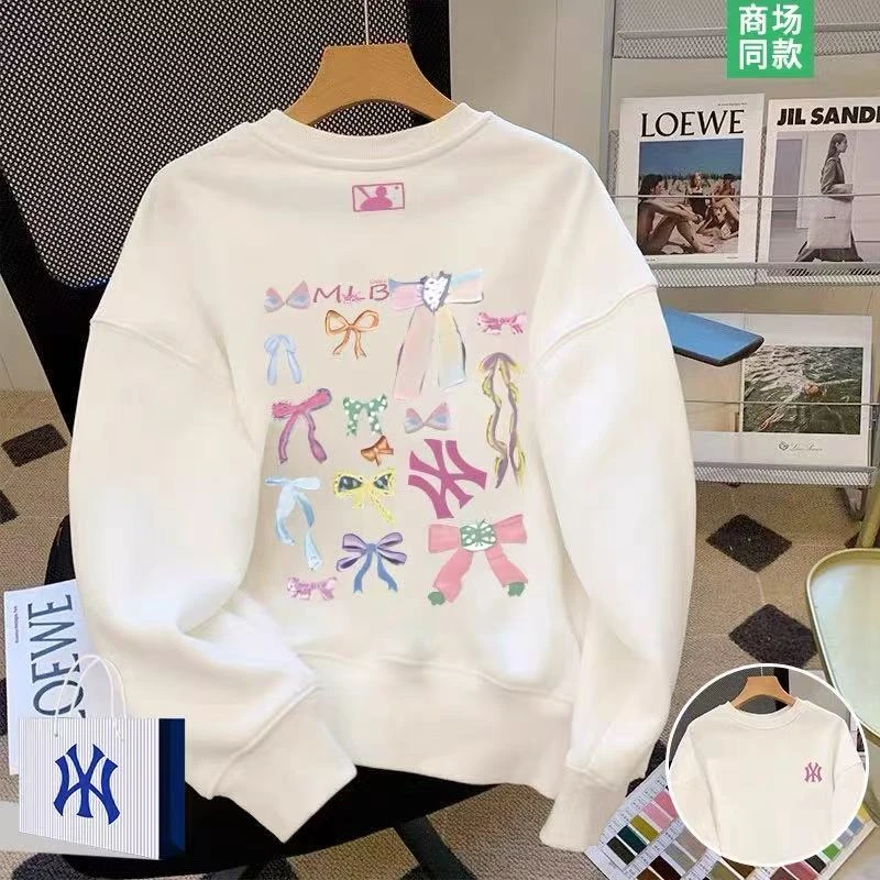 新款2025秋冬圆领长袖运动时尚休闲百搭情侣卫衣女印花秋冬【W】