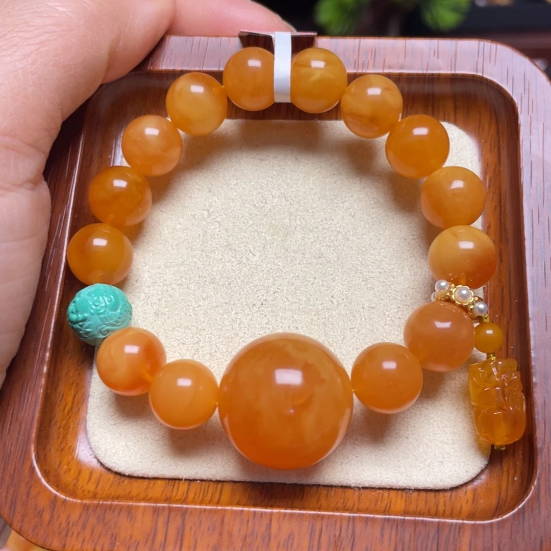 蜜蜡手链未镶嵌手串