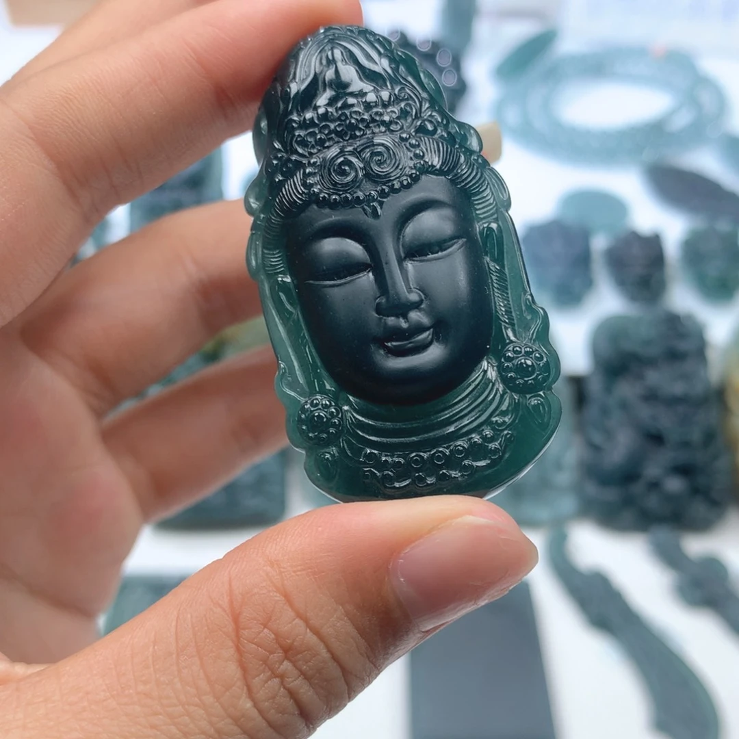 翡翠未镶嵌颈饰天然翡翠