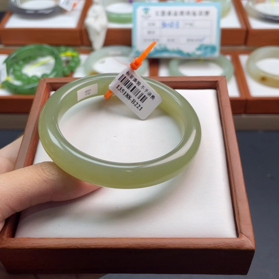 【闪购商品】未镶嵌手镯和田玉链接56 圈口56 57