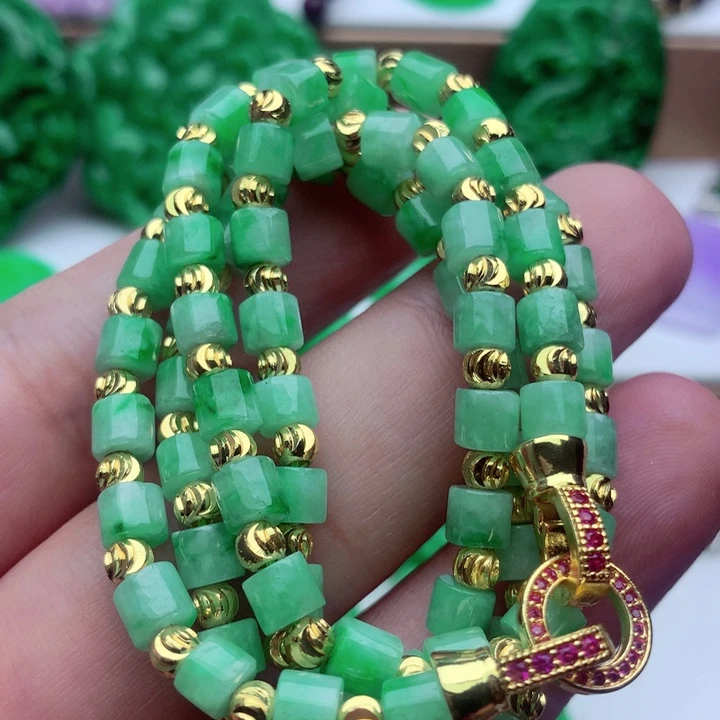 翡翠未镶嵌毛衣链