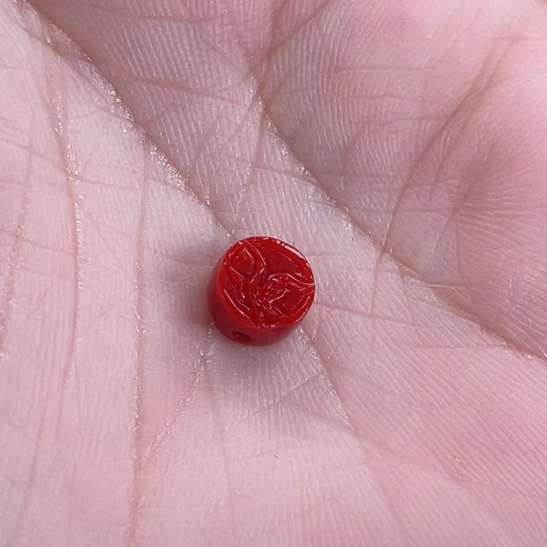 天然红珊瑚科西卡配珠