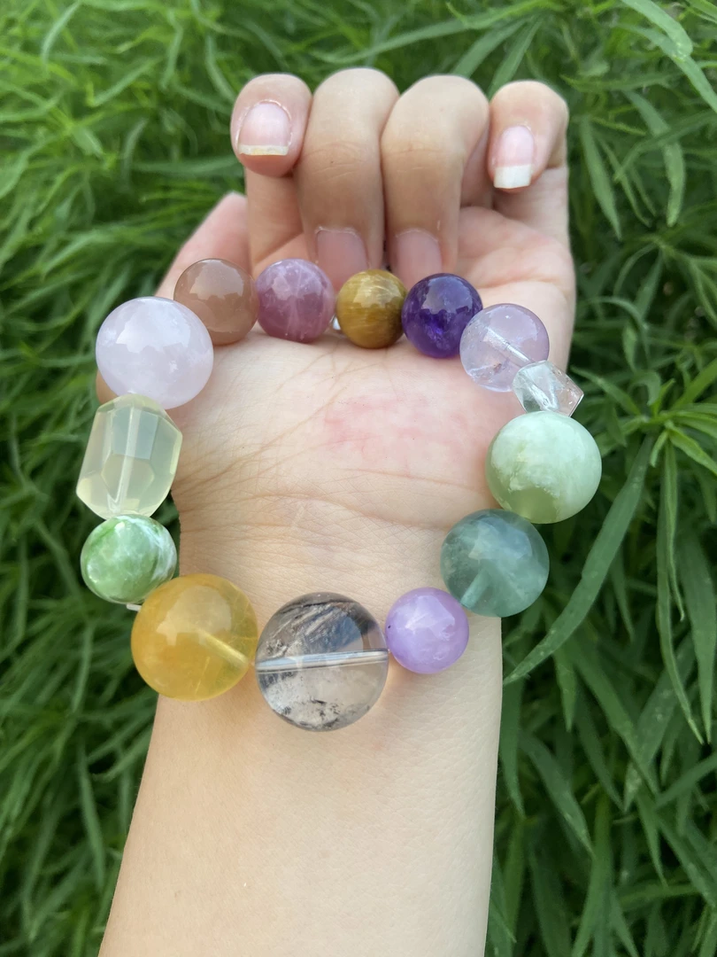 高品质天然多宝水晶手链PL416