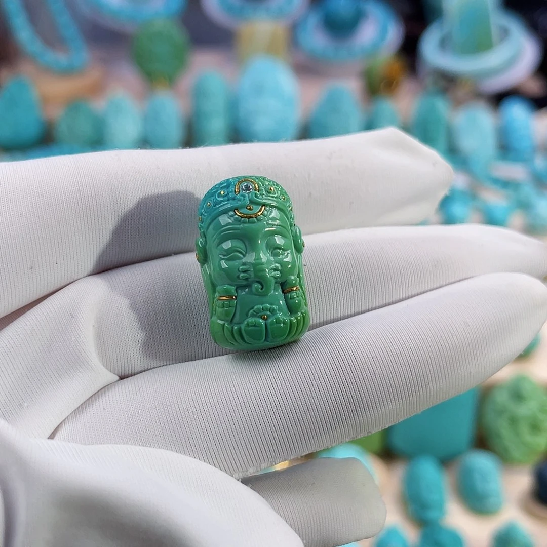 绿松石珠宝奇石未镶嵌