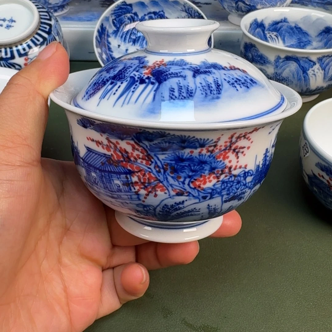 陶景德镇纯手绘茶具圆圆248