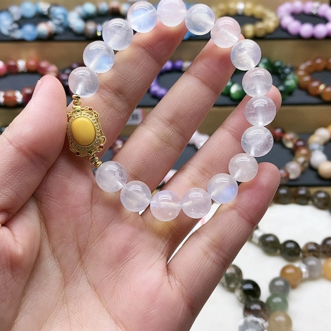 水晶手链未镶嵌蓝月光石