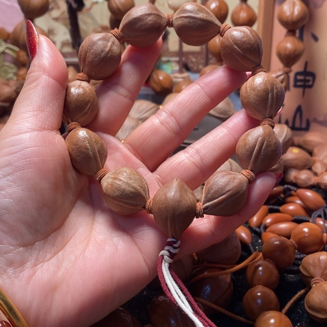橄榄核手串/手链1.9原皮蜜桃10➕三通