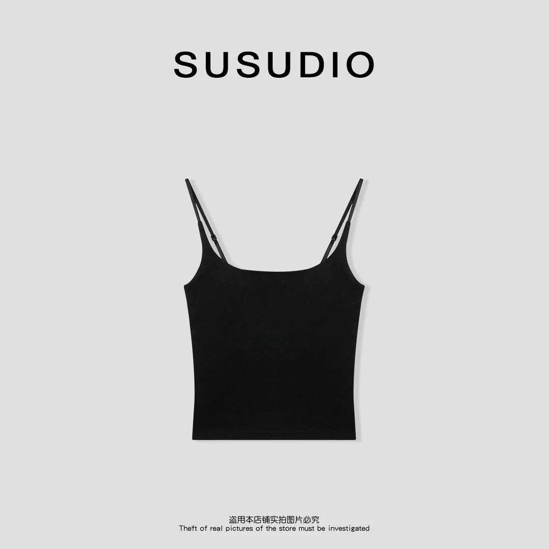 SUSUDIO③  设计款百搭显瘦吊带背心00015