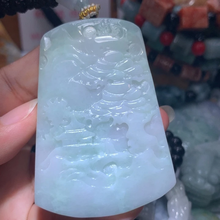 颈饰未镶嵌翡翠保真天然A货翡翠