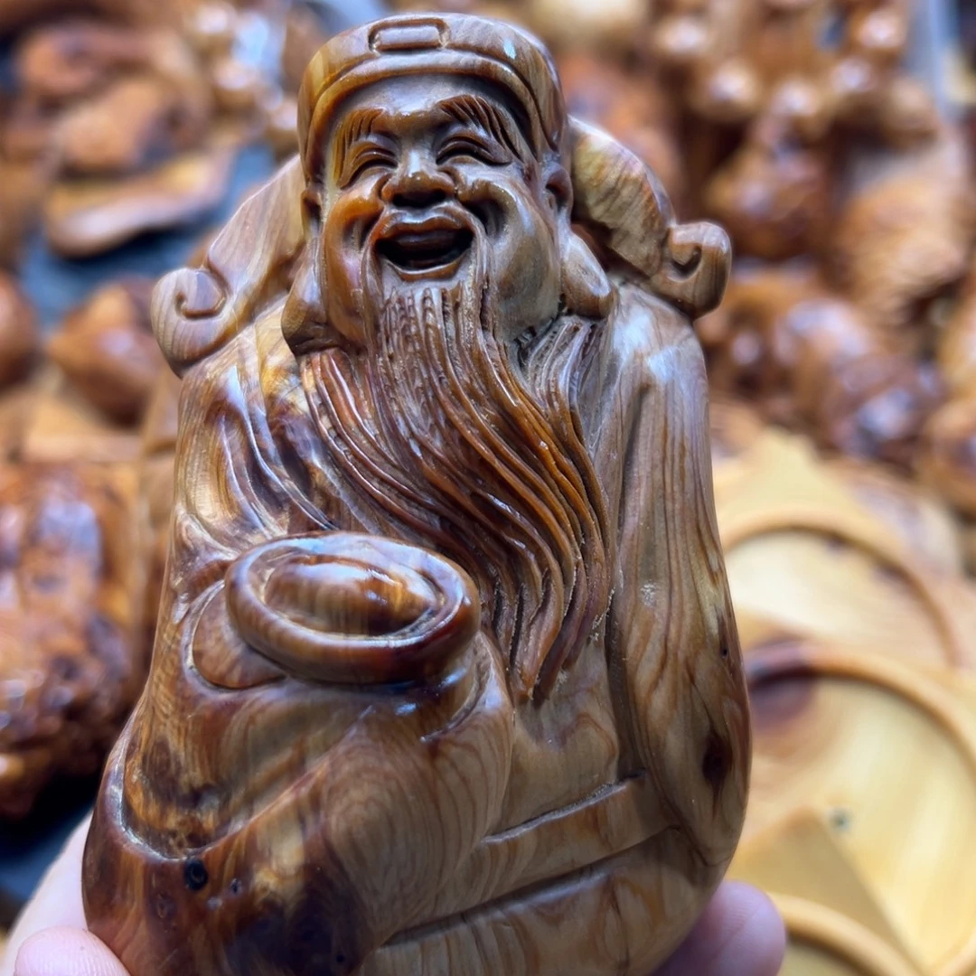 骷***情柏木（崖柏）崖柏陈化手把件
