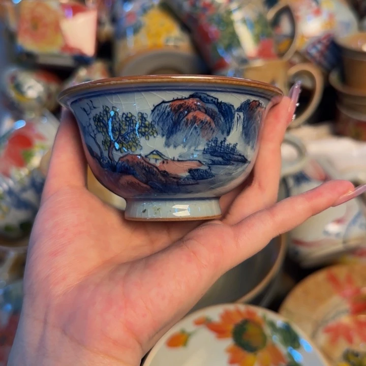 瓷片景德镇陶瓷手工手绘