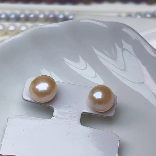 未镶嵌淡水珍珠耳饰