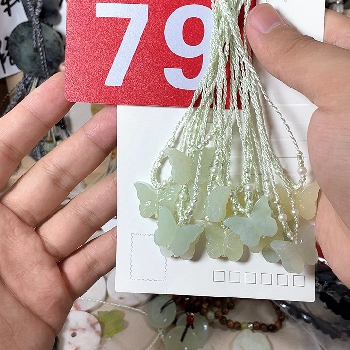 蛇纹石玉合金颈饰