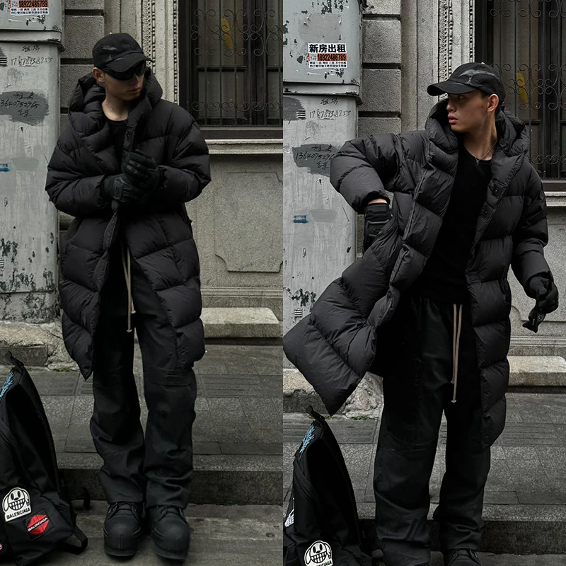 特 6615  90鸭绒 超轻软糯百搭连帽长款保暖羽绒服   w269-245073