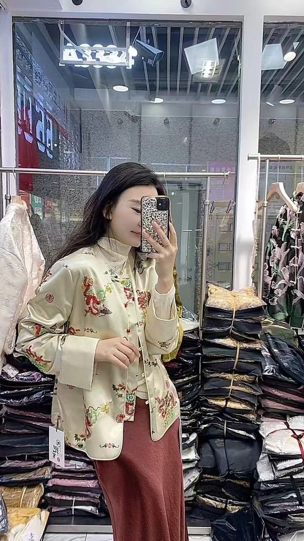 新中式春款有瑕疵福利款外套