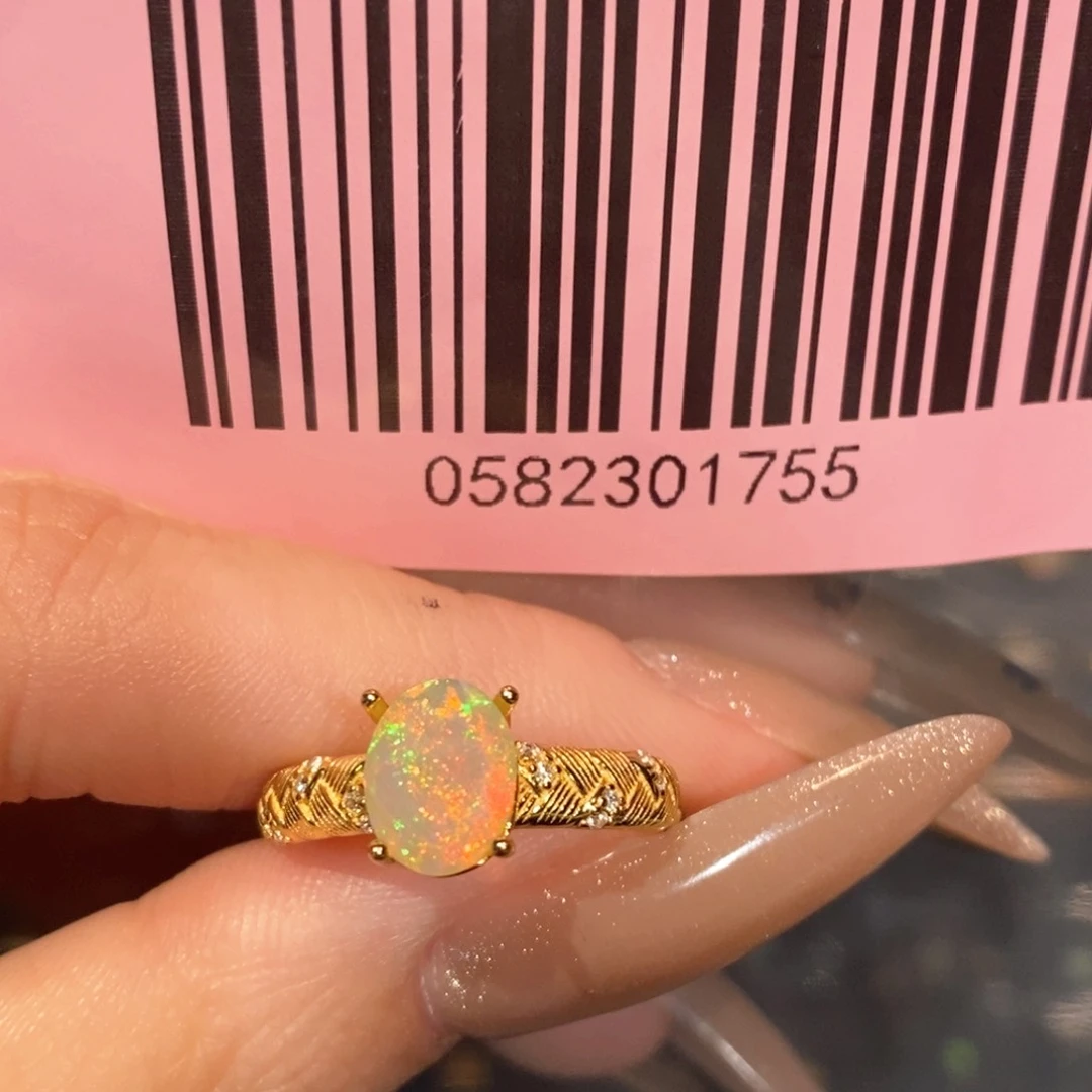 欧泊欧泊戒指银S925镶嵌A****