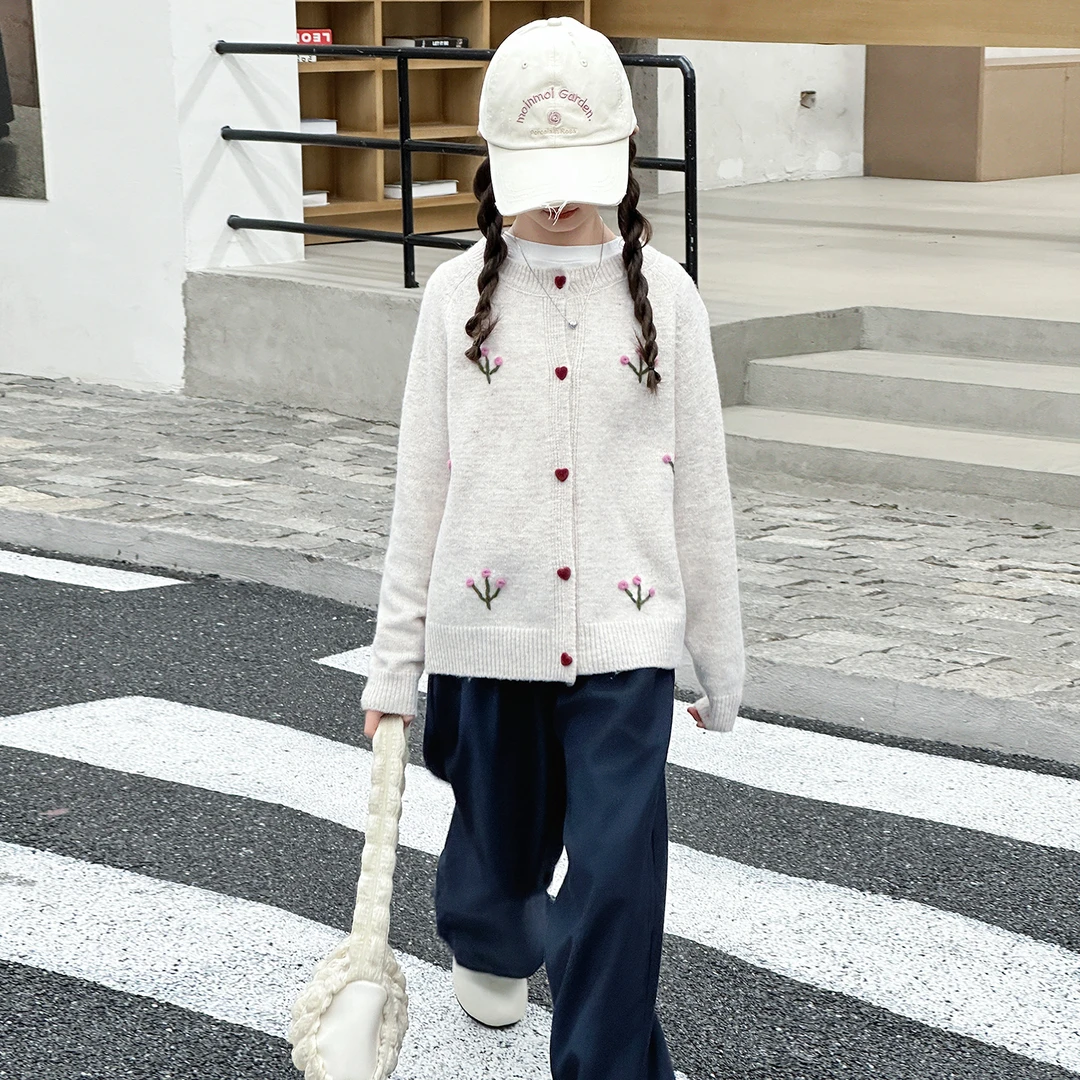 简约潮牌店铺儿童服装2025年款衣服女童装春秋装外套6-12岁高级感