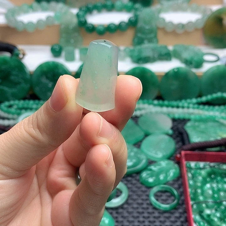 银S925镶嵌石英岩玉珠宝半成品