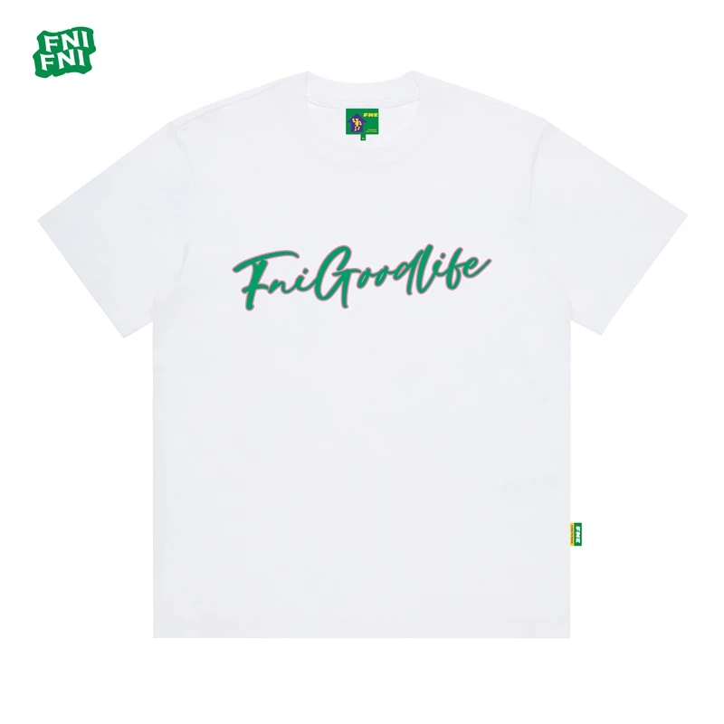 FNI绿标系列（Good like）功能性圆领纯棉男女t恤短袖新款立体绣