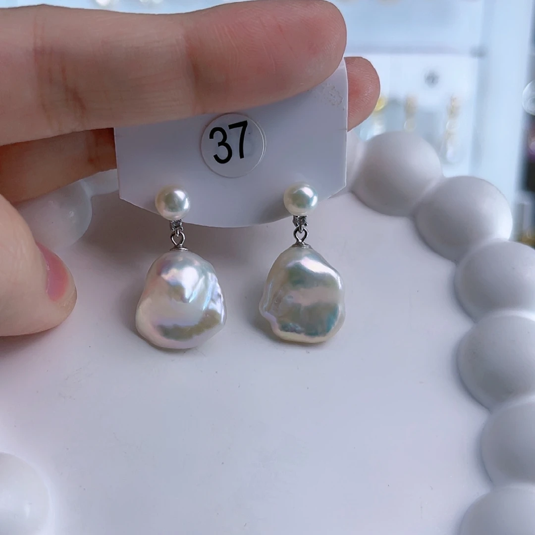 淡水珍珠耳饰未镶嵌初*