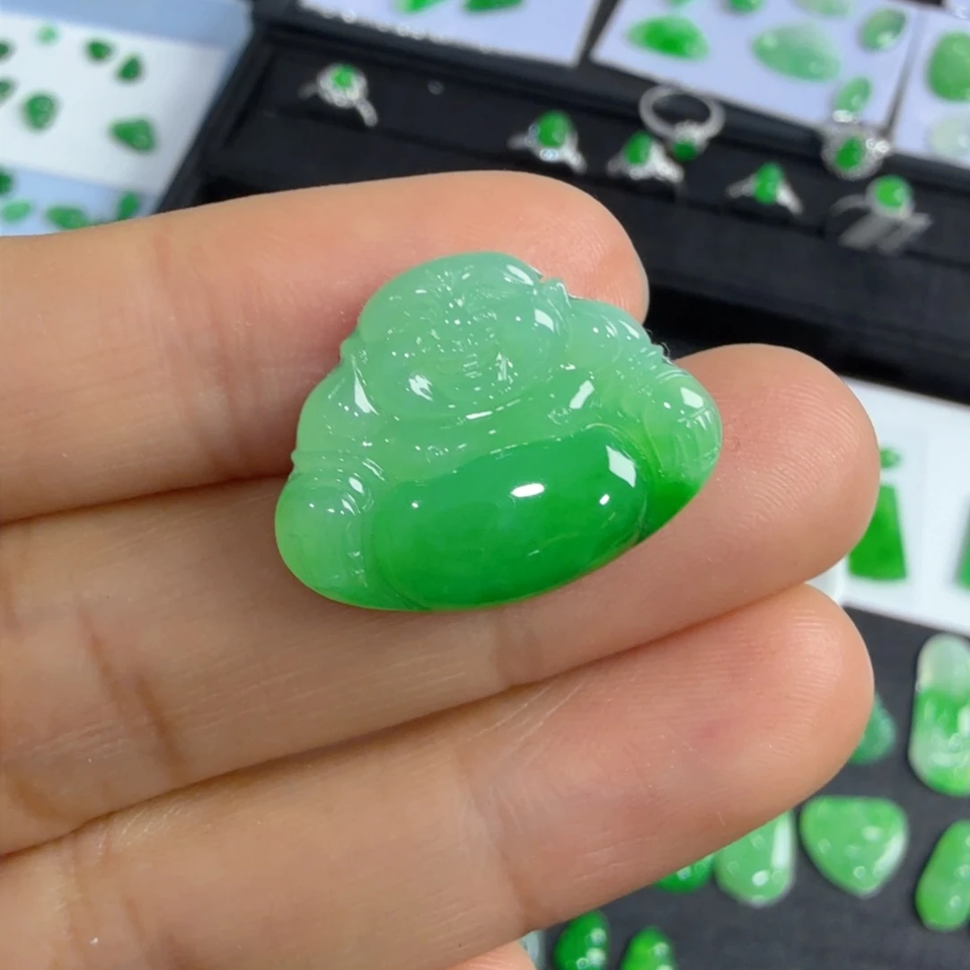 翡翠吊坠(不含链)未镶嵌佛公