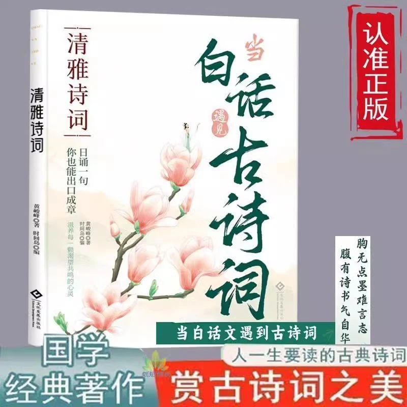清雅诗词:当白话遇见古诗词 中国文学浪漫诗词素材鉴赏大全书籍