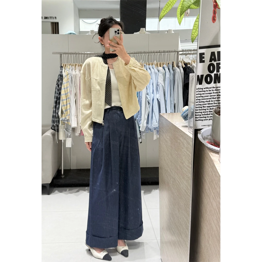 定制款女人气质阔腿裤