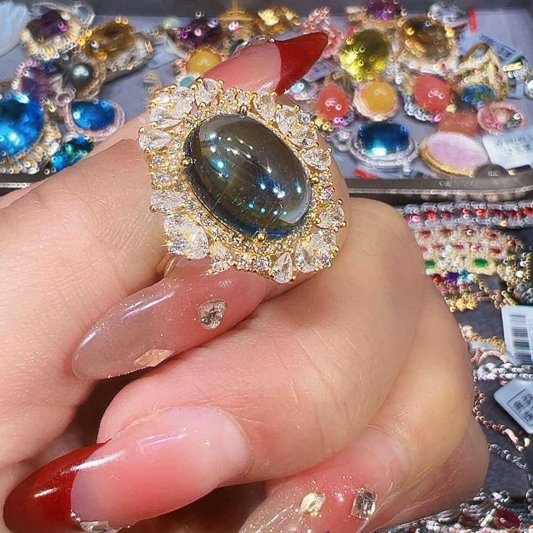 银S925镶嵌托帕石托帕