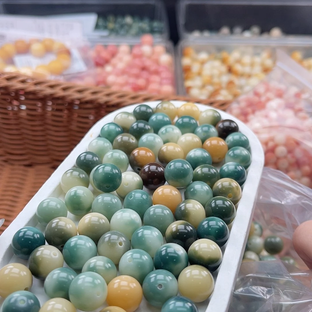 白玉菩提吊坠q13mm/100+20颗