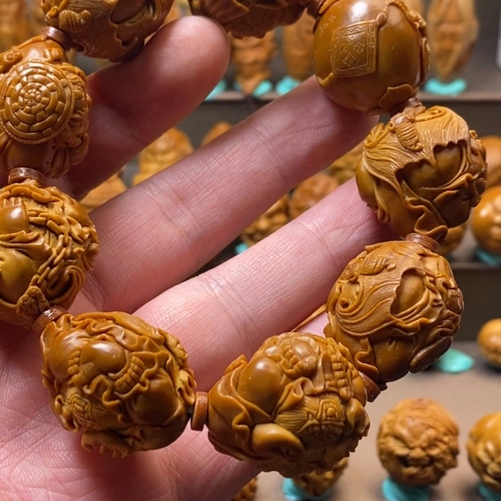 橄榄核手串/手链2.4   钟馗 八式