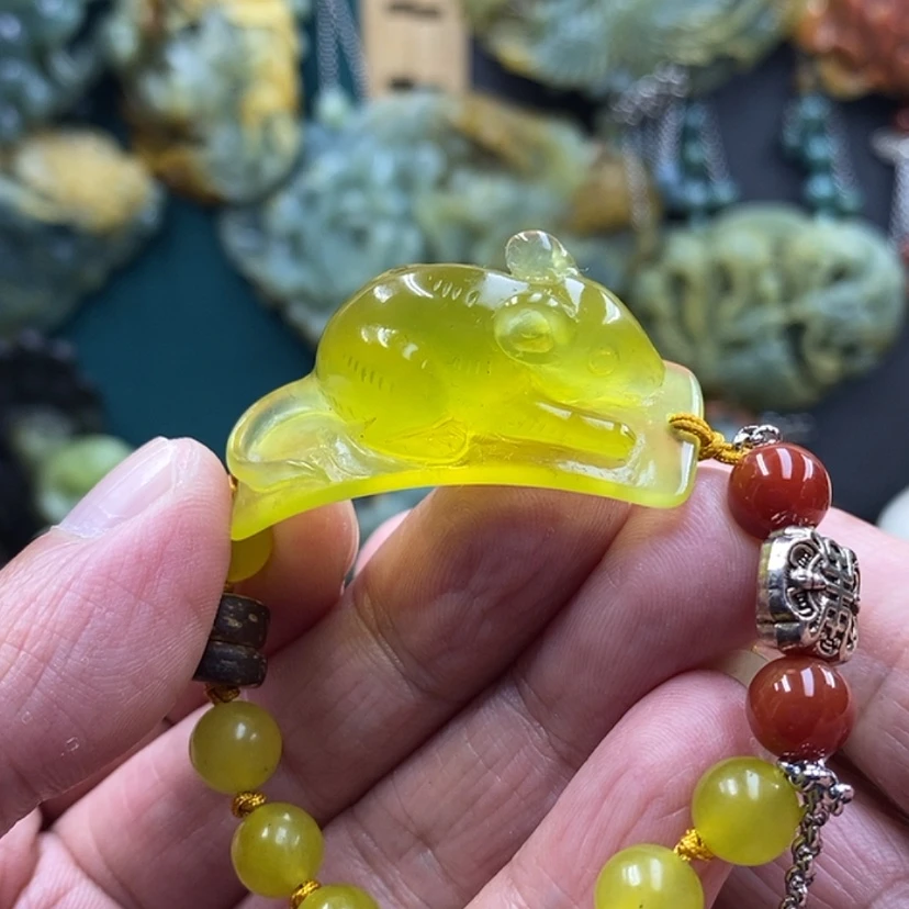 【闪购商品】未镶嵌岫玉手牌