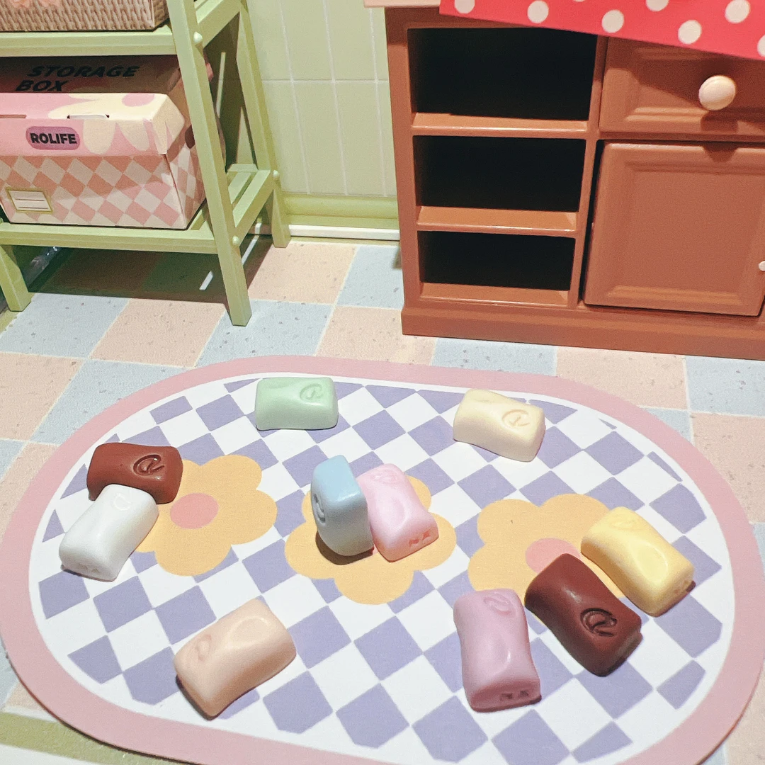 【新悦想念定制】超迷你德芙巧克力金粉磨砂美甲发夹树脂配件