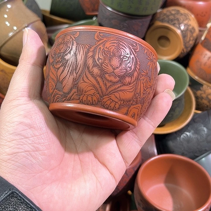 茶杯紫砂全手工紫砂主人杯