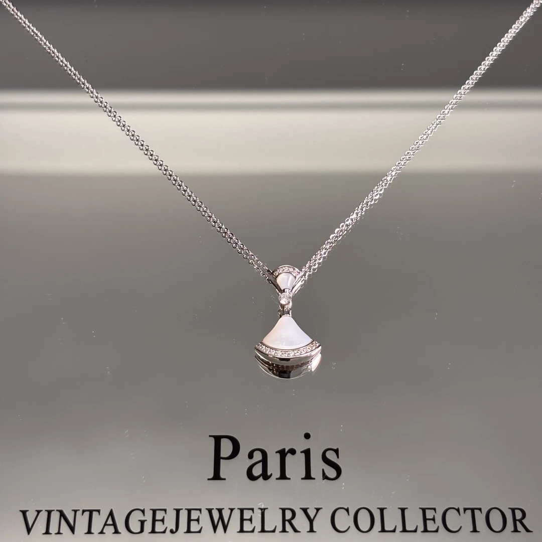 链子925银 【肖肖精选】小裙子贝壳吊坠银饰项链百搭原创设计小众