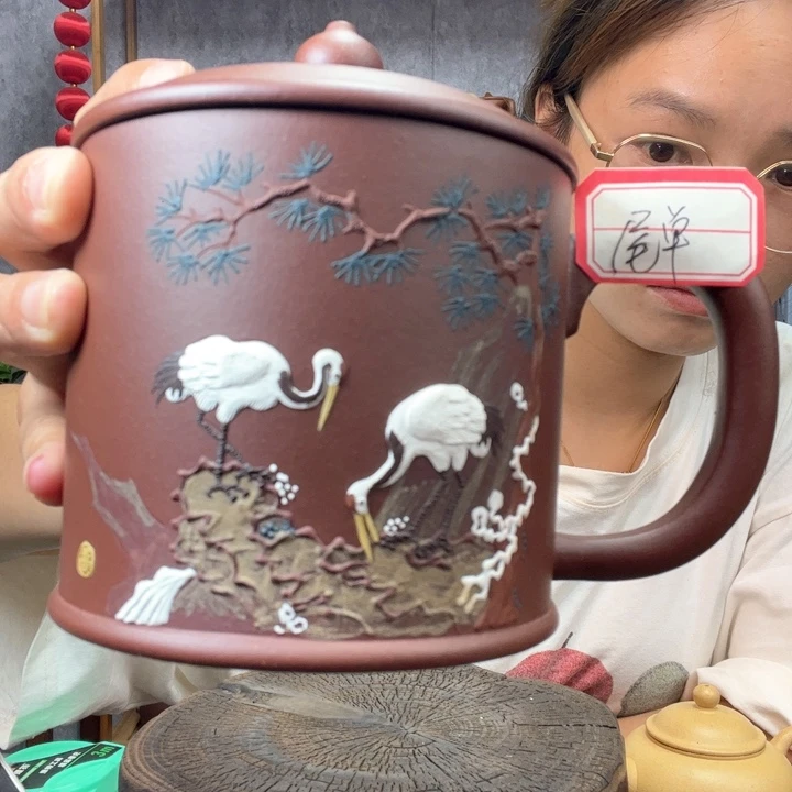 茶杯紫砂原矿紫砂杯