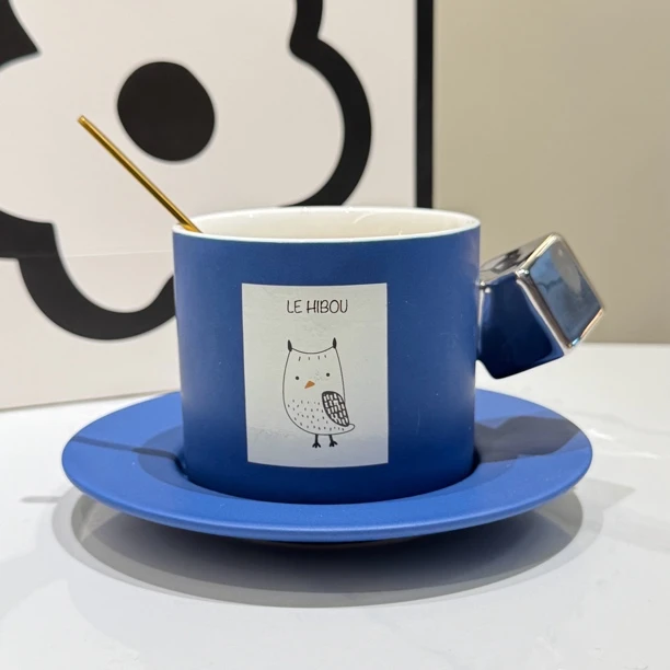 法式动物园咖啡杯陶瓷杯子马克杯水杯牛奶杯家用早餐北欧简约