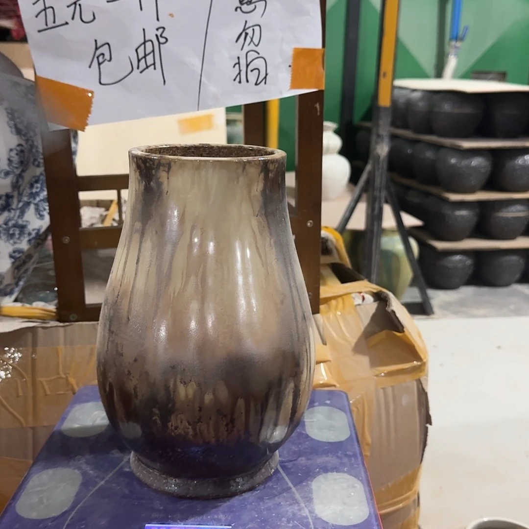 景德镇陶瓷花瓶高25口8