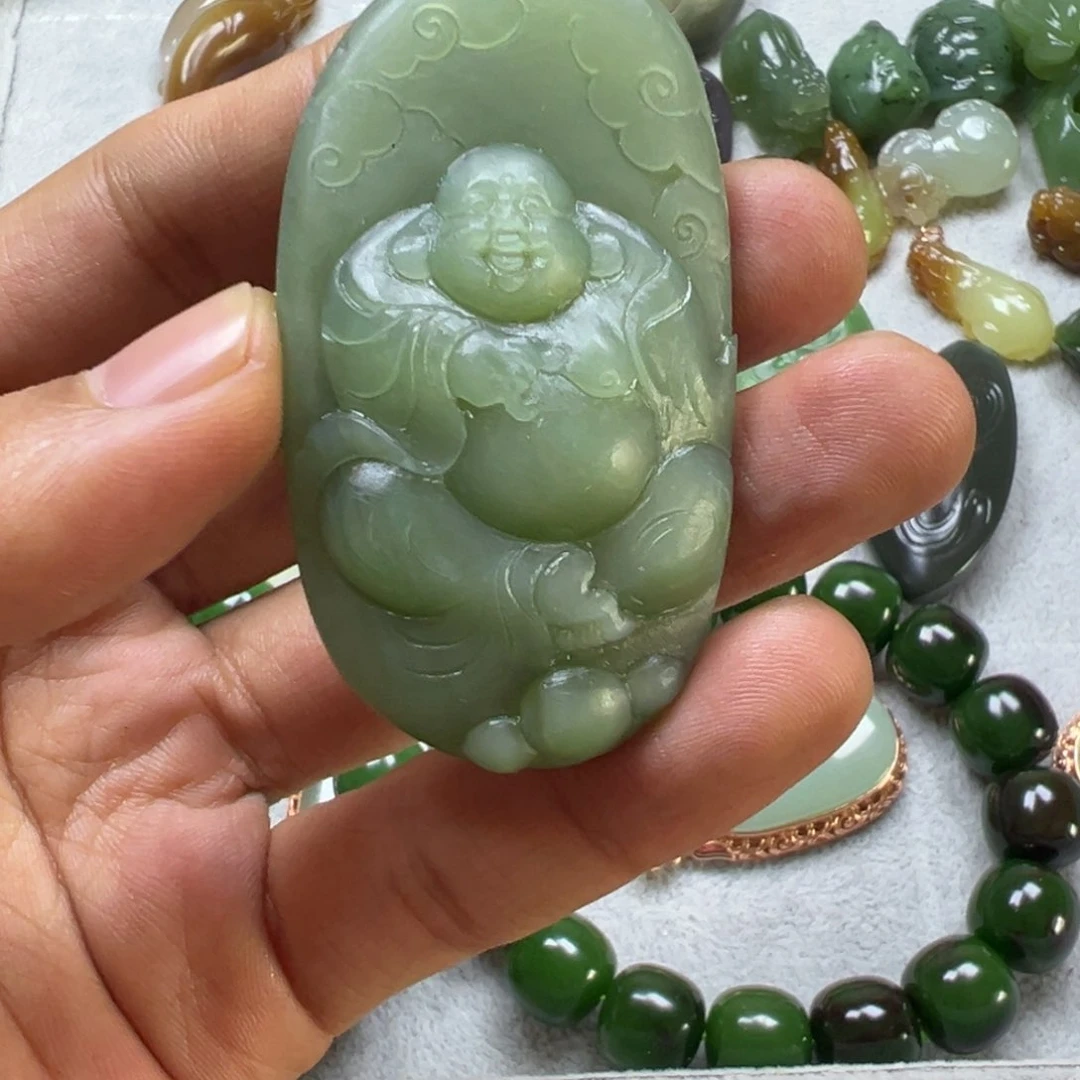 【闪购商品】和田玉挂件未镶嵌昙****