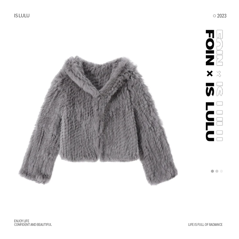 12清邱肉瑶清 伦敦早茶 软糯毛茸外套连帽短外套百搭时尚气质ins