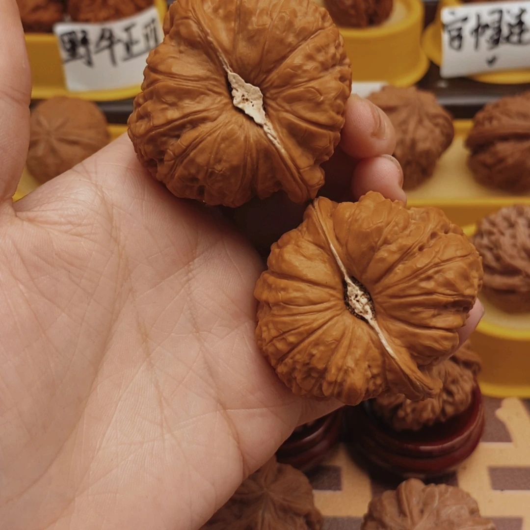 把件文玩核桃47全品南瓜墩