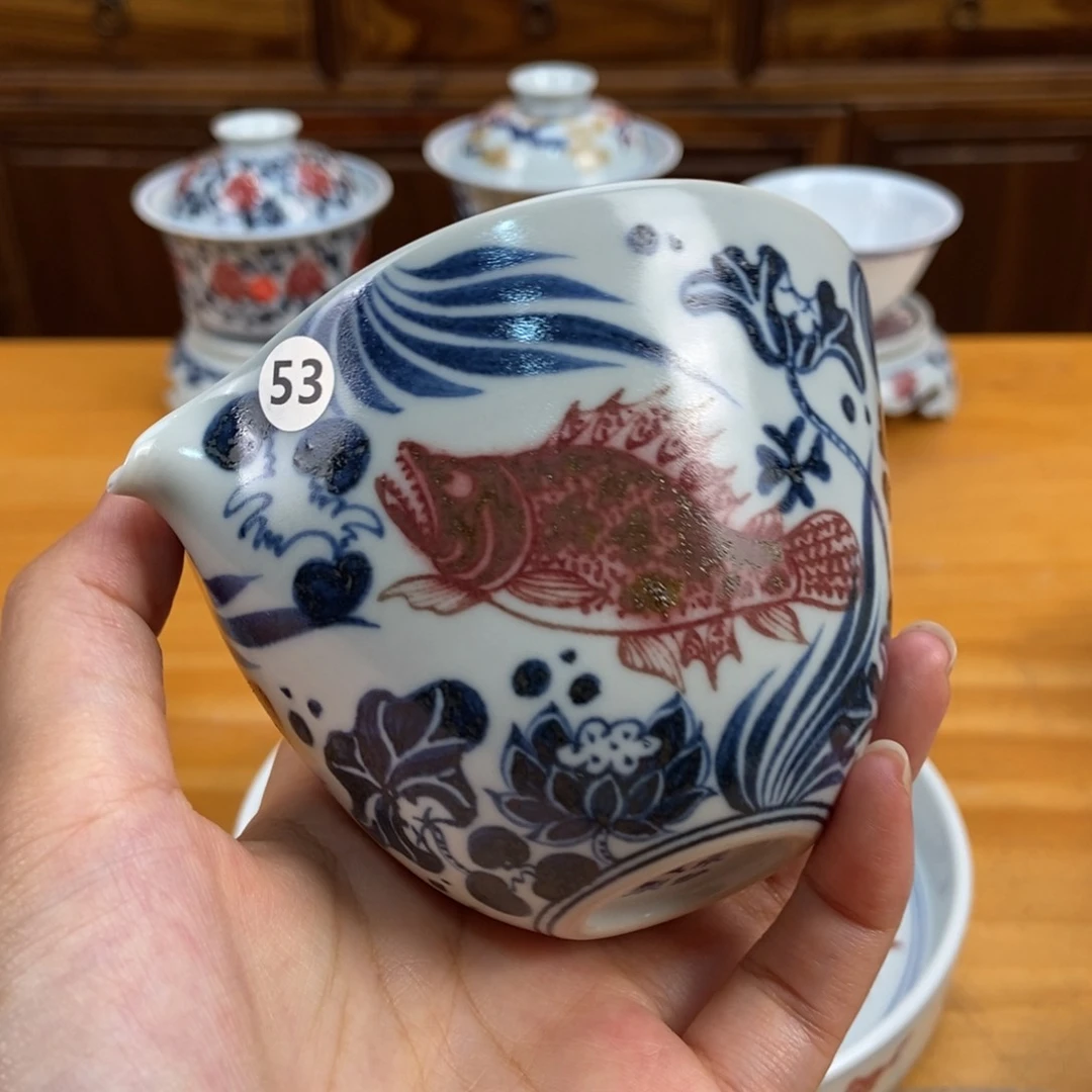 手绘现代茶具非古董