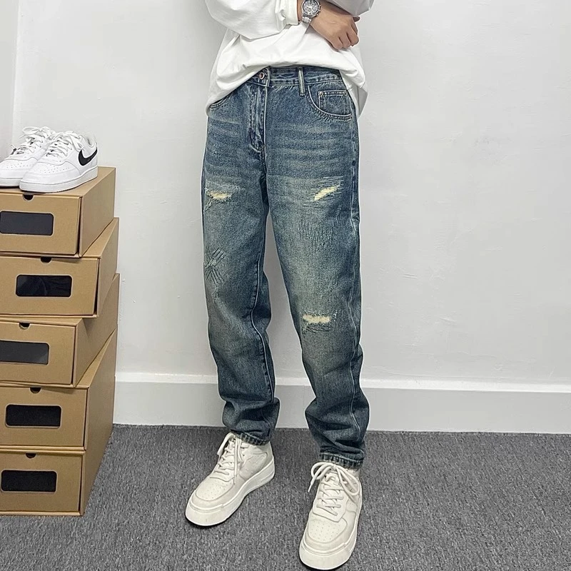 2025年牛仔裤男长裤春秋季新款直筒宽松休闲百搭潮流显瘦韩版潮牌