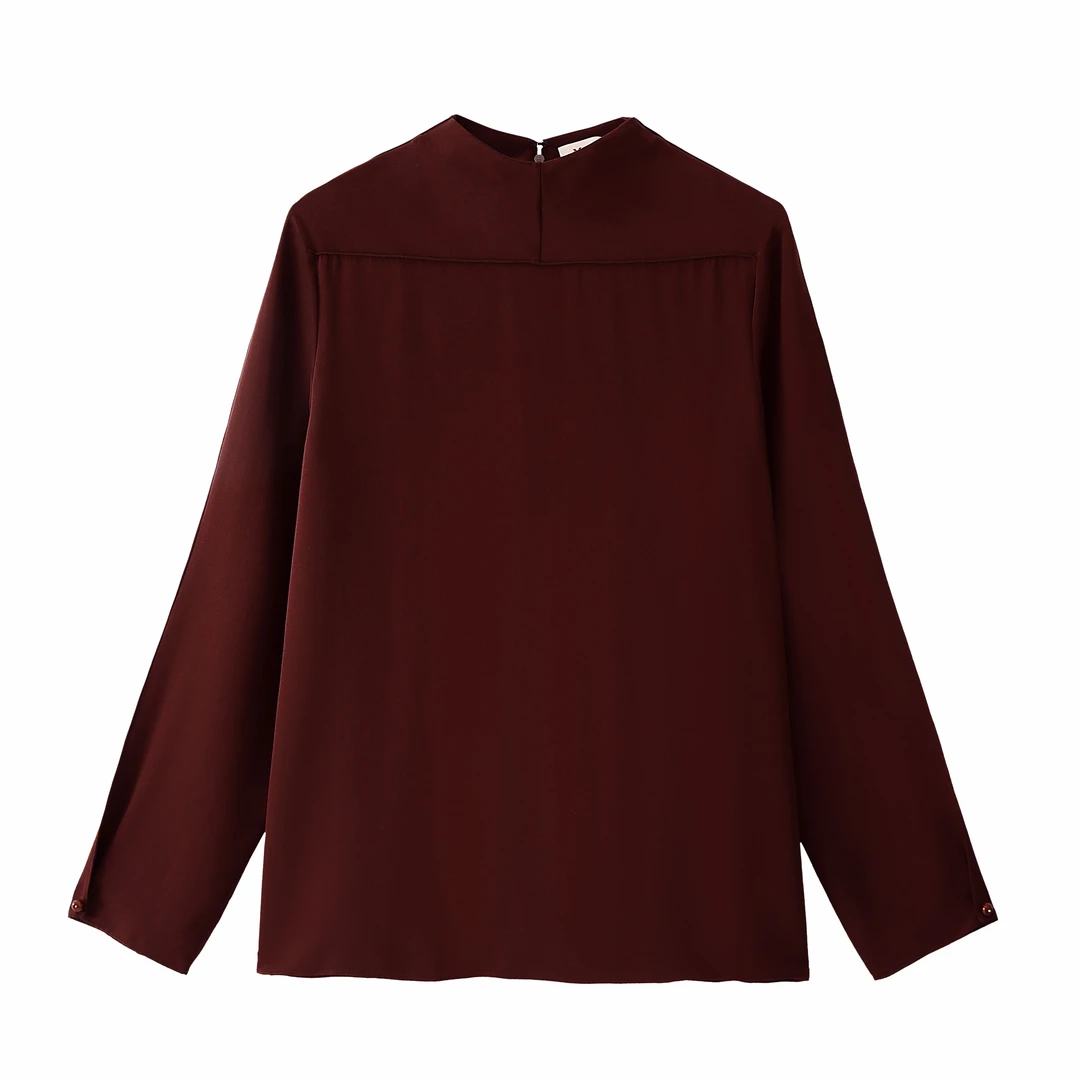 25秋季时尚极简丝绸上衣