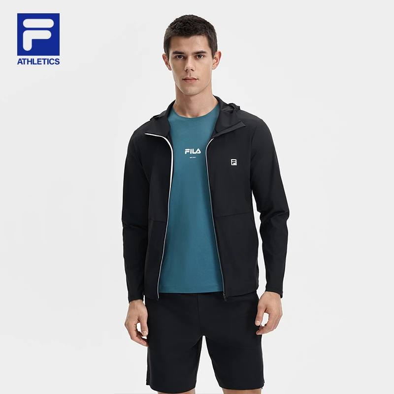 Fila/斐乐夏薄款防晒外套 男士防晒服健身服 运动外套A11M521506F