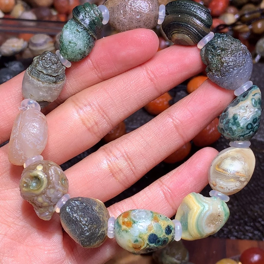 未镶嵌玛瑙/玉髓珠宝半成品