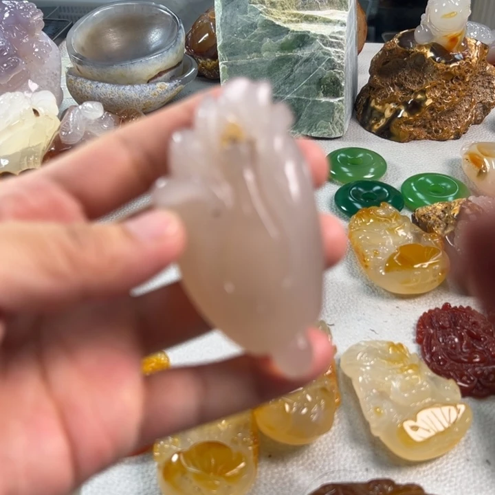 玛瑙/玉髓吊坠(不含链)未镶嵌