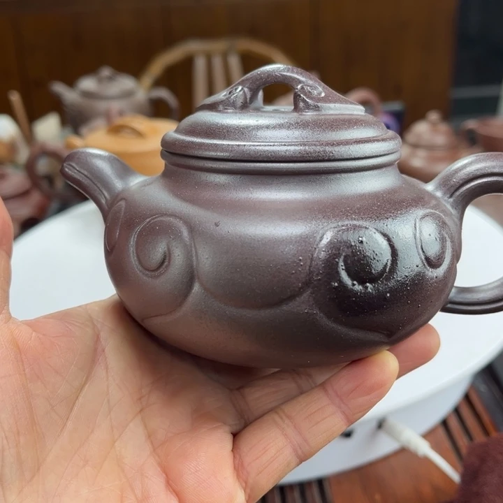 茶壶紫砂紫砂花茶