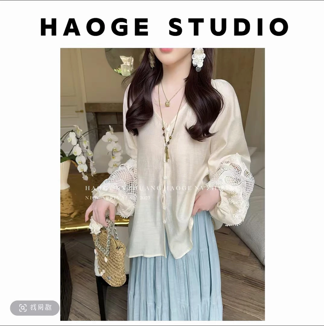 浩哥女装铭顺●风旅铃兰C5SY1925A上衣预简版时尚气质夏季设计感