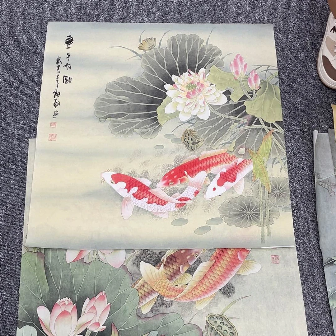 国画纯手绘字画宣纸