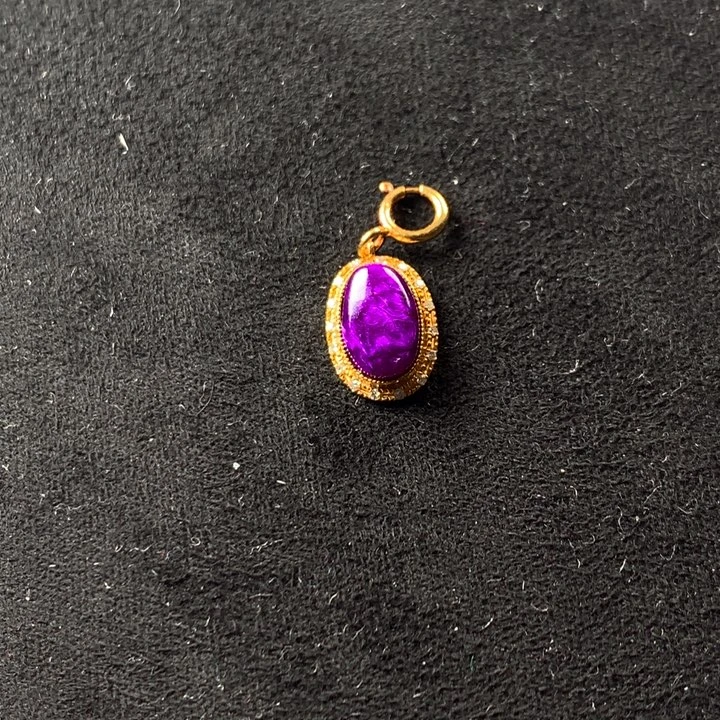 苏纪石（舒俱来）18K金镶嵌吊坠